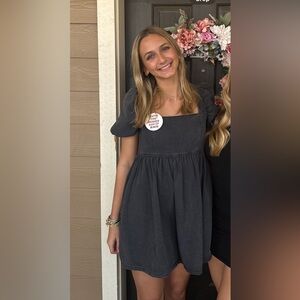 Mittoshop Charcoal denim Dress